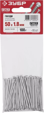 Гвозди строительные оцинкованные ГОСТ 4028-63 пакет серия МАСТЕР купить в Нижневартовске