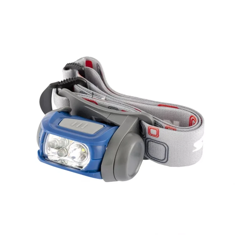 Фонарь налобный Sport ABS пластик CREE XP-E LED 3 Вт 120 Лм + 3 эко Led 8-18 часов 3хААА Stern 90569 купить в Нижневартовске