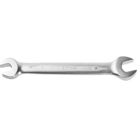 Ключ ЗУБР "ПРОФИ" гаечный рожковый, Cr-V сталь, хромированный, 8х10мм 27027-08-10 купить в Нижневартовске