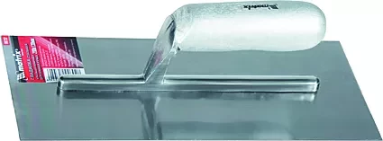 Гладилка стальная 280 х 130 мм зеркальная полировка деревянная ручка  MATRIX 86732 купить в Нижневартовске