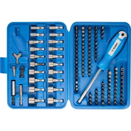 Набор ЗУБР Биты "ЭКСПЕРТ" УНИВЕРСАЛ, Cr-Mo, 120 предметов, в боксе 26096-H122 купить в Нижневартовске