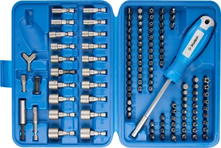Набор ЗУБР Биты "ЭКСПЕРТ" УНИВЕРСАЛ, Cr-Mo, 120 предметов, в боксе 26096-H122 купить в Нижневартовске
