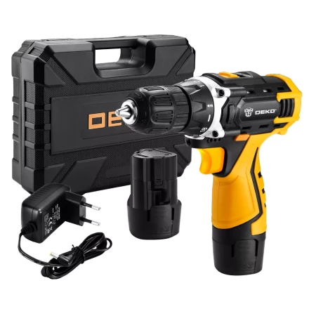 Дрель аккумуляторная DKCD12FU-Li DEKO + набор 63 инструмента, 063-4094 купить в Нижневартовске