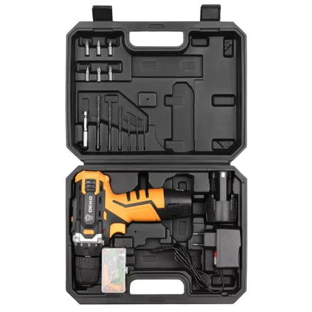 Дрель аккумуляторная DKCD12FU-Li DEKO + набор 63 инструмента, 063-4094 купить в Нижневартовске