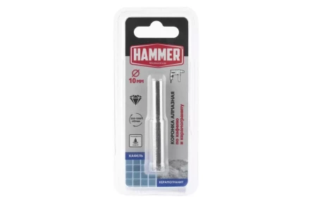 Коронка алмазная HAMMER Ф10х60мм (DHS 10.0*60/5) купить в Нижневартовске