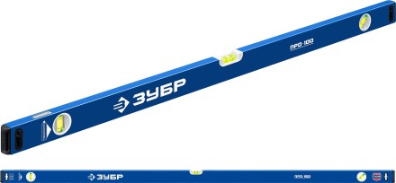 ЗУБР ПРО, 1500 мм, уровень с усиленным профилем, Профессионал (34590-150) купить в Нижневартовске