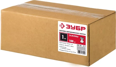 ЗУБР СВП, 1,0 мм, зажим, 500 шт, система выравнивания плитки (33861-500) купить в Нижневартовске