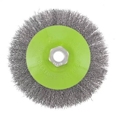 Щетка для УШМ 125 мм М14 "тарелка" витая проволока СИБРТЕХ 746167 купить в Нижневартовске