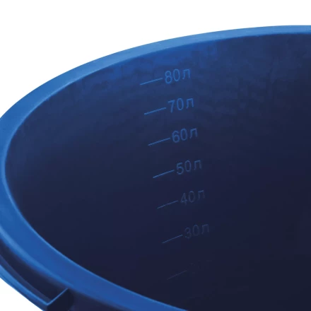 ЗУБР 90 л, первичный высокопрочный пластик, усиленный круглый строительный таз (06094-90) купить в Нижневартовске