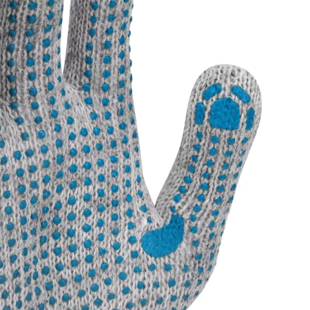 Перчатки трикотажные с ПВХ точкой, 5 пар в упаковке, БОПП-пакет, 7 класс// Россия 67837 купить в Нижневартовске