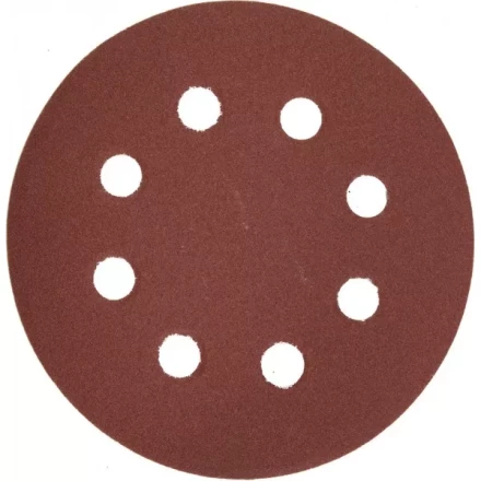 Круг шлифовальный ЗУБР "МАСТЕР" универсальный, из абразивной бумаги на велкро основе, 8 отверстий, Р180, 125мм, 5шт 35562-125-180 купить в Нижневартовске