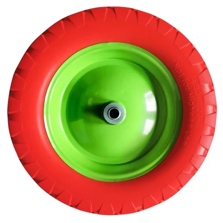 Колесо полиуретановое Сибртех 4.80/4-8, длина оси 90 мм, подшипник 12 мм 689785 купить в Нижневартовске