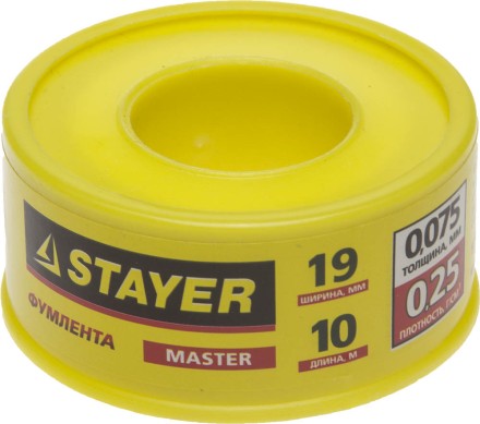 Фумлента STAYER &quot;MASTER&quot;, плотность 0,25 г/см3, 0,075ммх19ммх10м 12360-19-025 купить в Нижневартовске