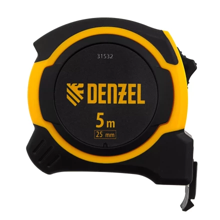 Рулетка Denzel 5м х 25мм, двухкомп. корпус, магнитный обрезиненный зацеп, 31532 купить в Нижневартовске