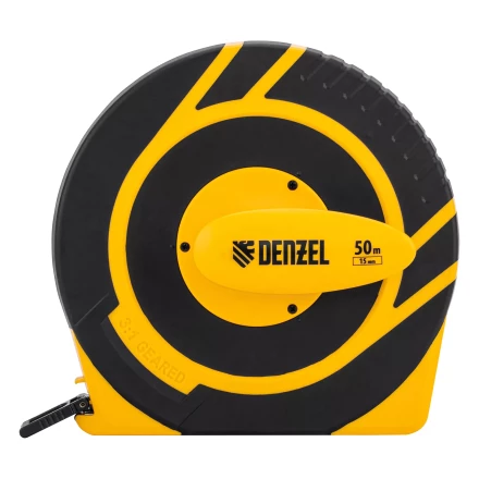 Рулетка геодезическая 50 м х 15 мм  Denzel 31292, закрытый корпус, фиберглассовая лента купить в Нижневартовске