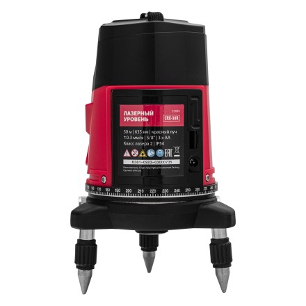 Лазерный уровень MTX CRX-30R, 30 м, красный луч, батарейки, резьба 5/8&quot; 35030 купить в Нижневартовске
