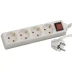 Удлинитель СВЕТОЗАР электрический с заземлением, выключателем, с защитными шторками, евро, 4 гнезда,2м SV-55045-2 купить в Нижневартовске