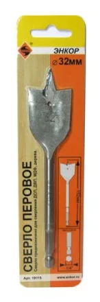 Сверло для дерева 32Х152 мм перовое Энкор 19115 купить в Нижневартовске