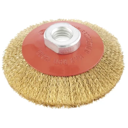 Щетка для УШМ, 125 мм, М14, "тарелка", витая проволока  MATRIX 74616 купить в Нижневартовске