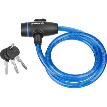 Замок ЗУБР "ПРОФЕССИОНАЛ", тросовый, 3 ключа в комплекте, длина троса 1200мм, d 10мм 37261-120 купить в Нижневартовске