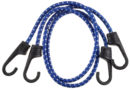 Крепежный шнур ЗУБР 60 см d 8 мм пластиковые крюки со стальным сердечником 2 шт резиновый 40508-060 купить в Нижневартовске