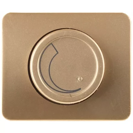 Диммер СВЕТОЗАР &quot;ГАММА&quot; без вставки и рамки, цвет золотой металлик, 60-800Вт SV-54142-GM купить в Нижневартовске