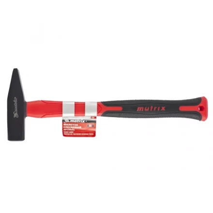 Молоток слесарный ''optimal'' 500г фибергласовая обрезиненная рукоятка квадратный боек MATRIX 10369 купить в Нижневартовске