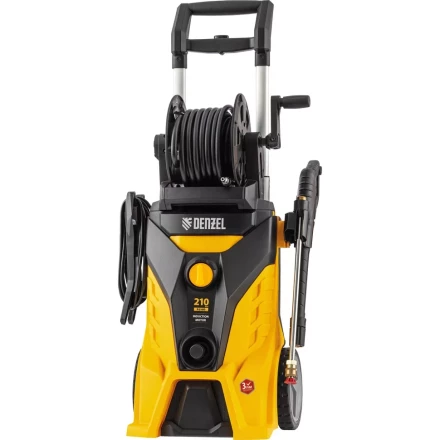 Моечная машина высокого давления R-210iD, 2600 Вт, 210 бар, 8.0 л/мин, асинхронный двигатель, барабан Denzel 58237 купить в Нижневартовске