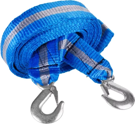 Трос буксировочный ЗУБР "ЭКСПЕРТ", 2 крюка, сумка, 5м, 3,5т 61215-3.5 купить в Нижневартовске