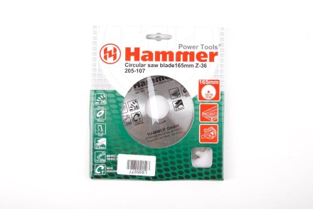 Диск пильный твердосплавный HAMMER Ф165х30мм 36зуб. купить в Нижневартовске