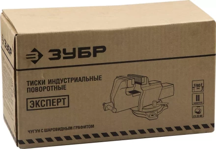 Тиски ЗУБР "ЭКСПЕРТ" индустриальные поворотные, 200мм 32703-200 купить в Нижневартовске