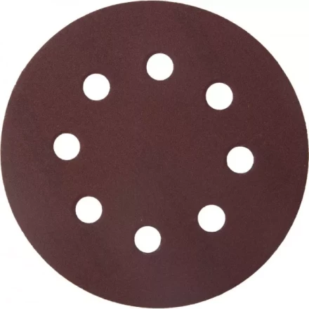 Круг шлифовальный ЗУБР "МАСТЕР" универсальный, из абразивной бумаги на велкро основе, 8 отверстий, Р320, 115мм, 5шт 35560-115-320 купить в Нижневартовске