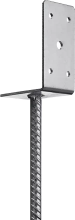 ЗУБР ОС-L, 91 x 120 x 60 мм, L-образное основание столба (310296-090) купить в Нижневартовске