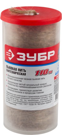 Нить ЗУБР льняная сантехническая, 110м 4-51992-110 купить в Нижневартовске