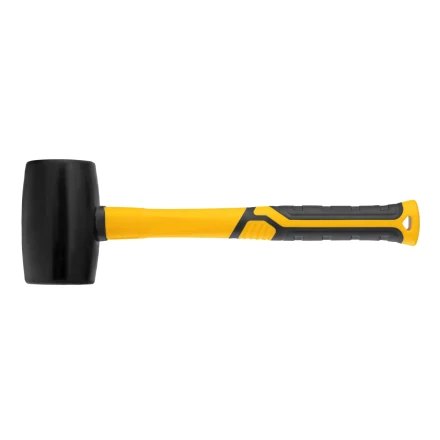 Киянка резиновая, 680 г, черная, фибергласовая рукоятка c TPR покрытием Denzel 11145 купить в Нижневартовске