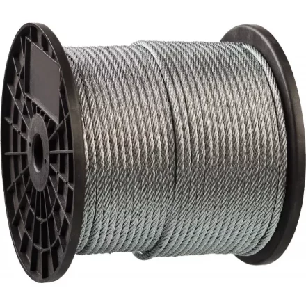 Трос стальной ЗУБР "ПРОФЕССИОНАЛ", оцинкованный, DIN 3055, d=2 мм, L=200 м 4-304110-02 купить в Нижневартовске