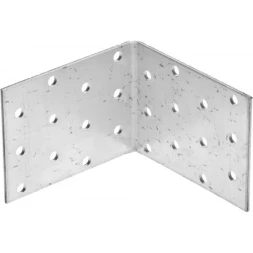 Крепежный угол ЗУБР "МАСТЕР" равносторонний, 60х80х80мм, 20шт 310205-060-080