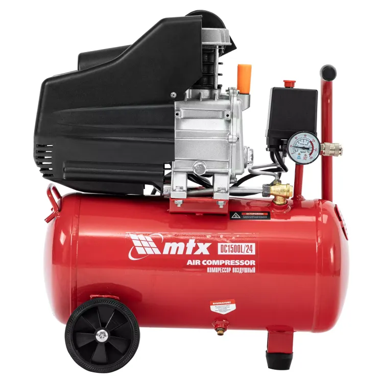 Компрессор воздушный MTX DC1500L/24, 1,5 кВт, 24 л, 210 л/мин 58017 купить в Нижневартовске
