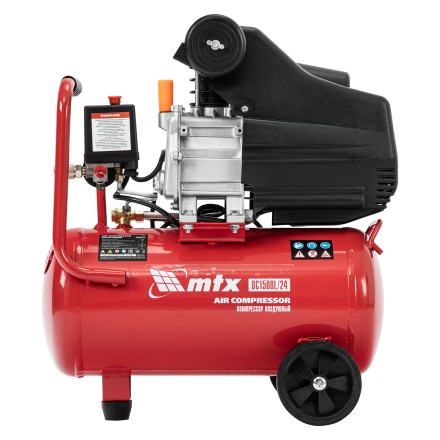Компрессор воздушный MTX DC1500L/24, 1,5 кВт, 24 л, 210 л/мин 58017 купить в Нижневартовске