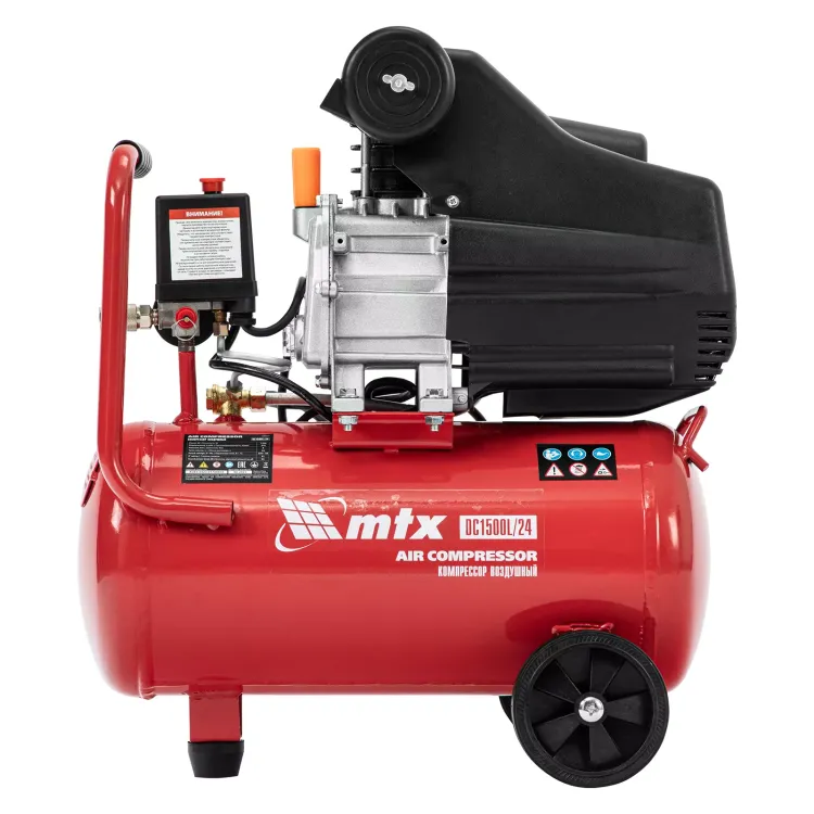 Компрессор воздушный MTX DC1500L/24, 1,5 кВт, 24 л, 210 л/мин 58017 купить в Нижневартовске
