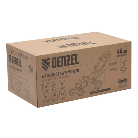 Газонокосилка бензиновая Denzel GLD-460SP-VE, 146 см3, шир. 46см, привод, вариатор, эл.старт, 60 л (58809) купить в Нижневартовске