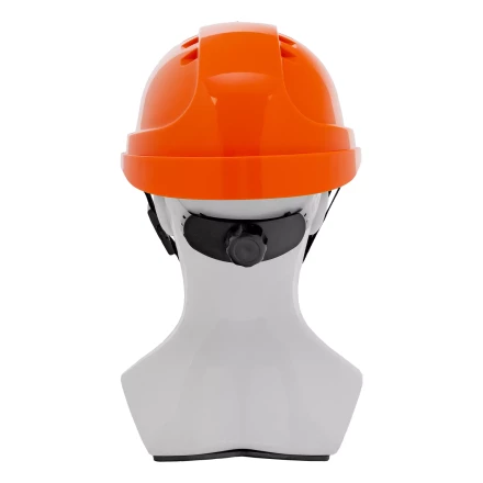 Каска защитная ударопрочная Denzel 89206, ABS/PC, плавная регулировка, модель «Форвард» (К-05),оранж. купить в Нижневартовске