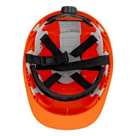 Каска защитная ударопрочная Denzel 89206, ABS/PC, плавная регулировка, модель «Форвард» (К-05),оранж. купить в Нижневартовске