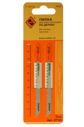 Пилка для электролобзика T101 D 2 шт. Энкор 27123 купить в Нижневартовске