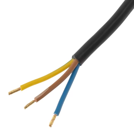 Шнур сетевой Denzel Energy Series, ПВС, 1,5 м, 3 x 1 мм, с неразборной вилкой, черный, 3 м, 37663 купить в Нижневартовске