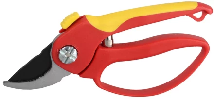 Секатор GRINDA двухкомпонентные ручки, обычный механизм, с эфесом, округлые лезвия, 205мм 8-423221_z01 купить в Нижневартовске