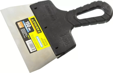 Шпатель STAYER "PROFESSIONAL" фасадный нержавеющий, с пластмассовой ручкой, 150мм 1008-15 купить в Нижневартовске