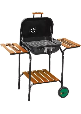 Барбекю с деревянными полками 45х45 см PALISAD Camping 69576 купить в Нижневартовске