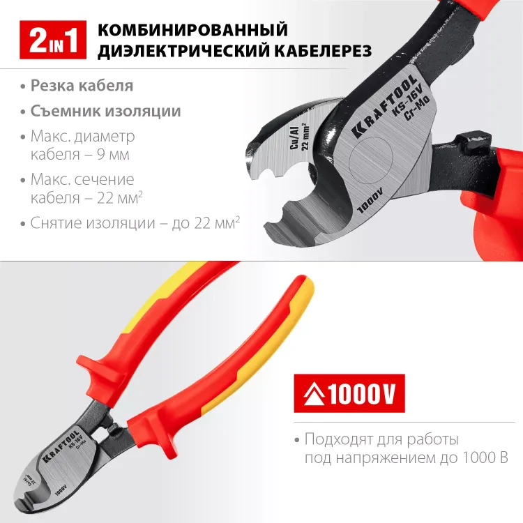 Кабелерез KS диэлектрические 1000 В 23333-16V купить в Нижневартовске