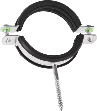 ЗУБР. Хомут трубный оцинкованный, с шурупом, 2 1/2", 1шт 37854-73-82-1 купить в Нижневартовске